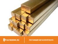 Квадрат латунный 32х32 мм ЛО62-1 ГОСТ 2060