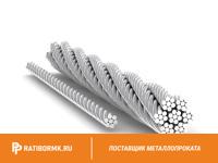 Канат стальной 22 мм ГОСТ 3077-80 ЛК-О 6х19(1+9+9)+1