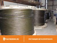 Канат стальной 4,2 мм ГОСТ 3066-80 6х7(1+6)+1х7(1+6)
