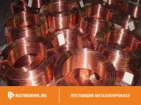 Проволока медная М0б 2,2 мм ДКРНТ в бухте