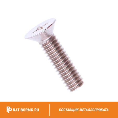 Винт нержавеющий М5х10 мм PH2 А4 DIN 965