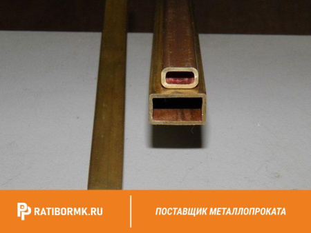 Труба медная профильная 5х10х1,5 М1Т ГОСТ 16774-2015