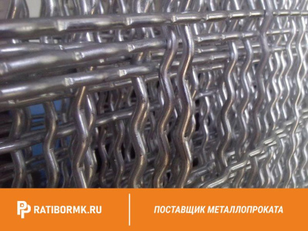 Сетка сложно-рифленая для грохота 40х40х6 мм ГОСТ 3306-88