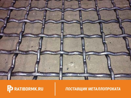 Сетка сложно-рифленая для грохота 35х35х5 мм ГОСТ 3306-88