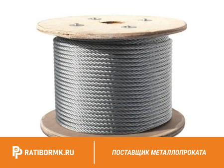 Канат стальной 9 мм ГОСТ 3071-88 ТК 6х37(1+6+12+18)+1