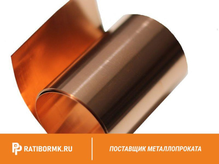 Лента медная 0.8х20 М1М ГОСТ 1173-2006